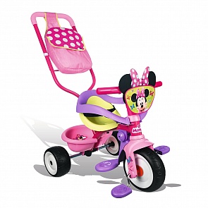 Трехколесный велосипед трансформер с сумкой «Минни Маус» (Smoby, 444248)